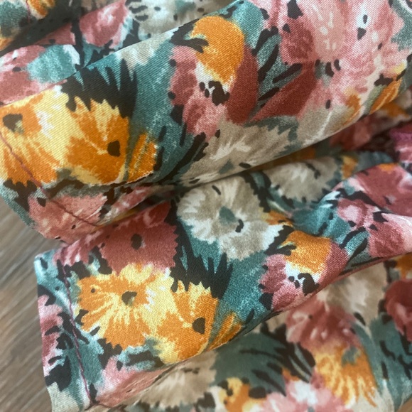 Floral Print High Waist Ruffle Hem Mini Skirt - Picture 9 of 9